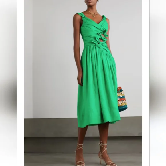 HP💖Zimmermann Tiggy Bow Midi Dress. Size 0P, NWT - Picture 8 of 15